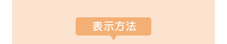 表示方法